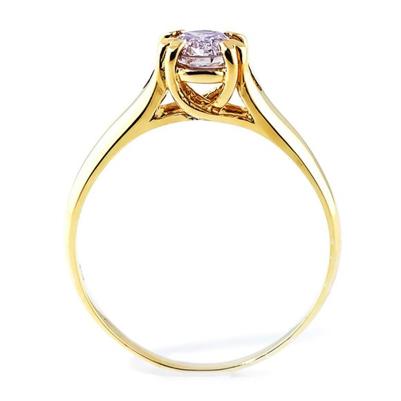 14K. GOLD  RING WITH 0.75 CT. J-K. SI-2 DIAMOND - Picture 3 of 6